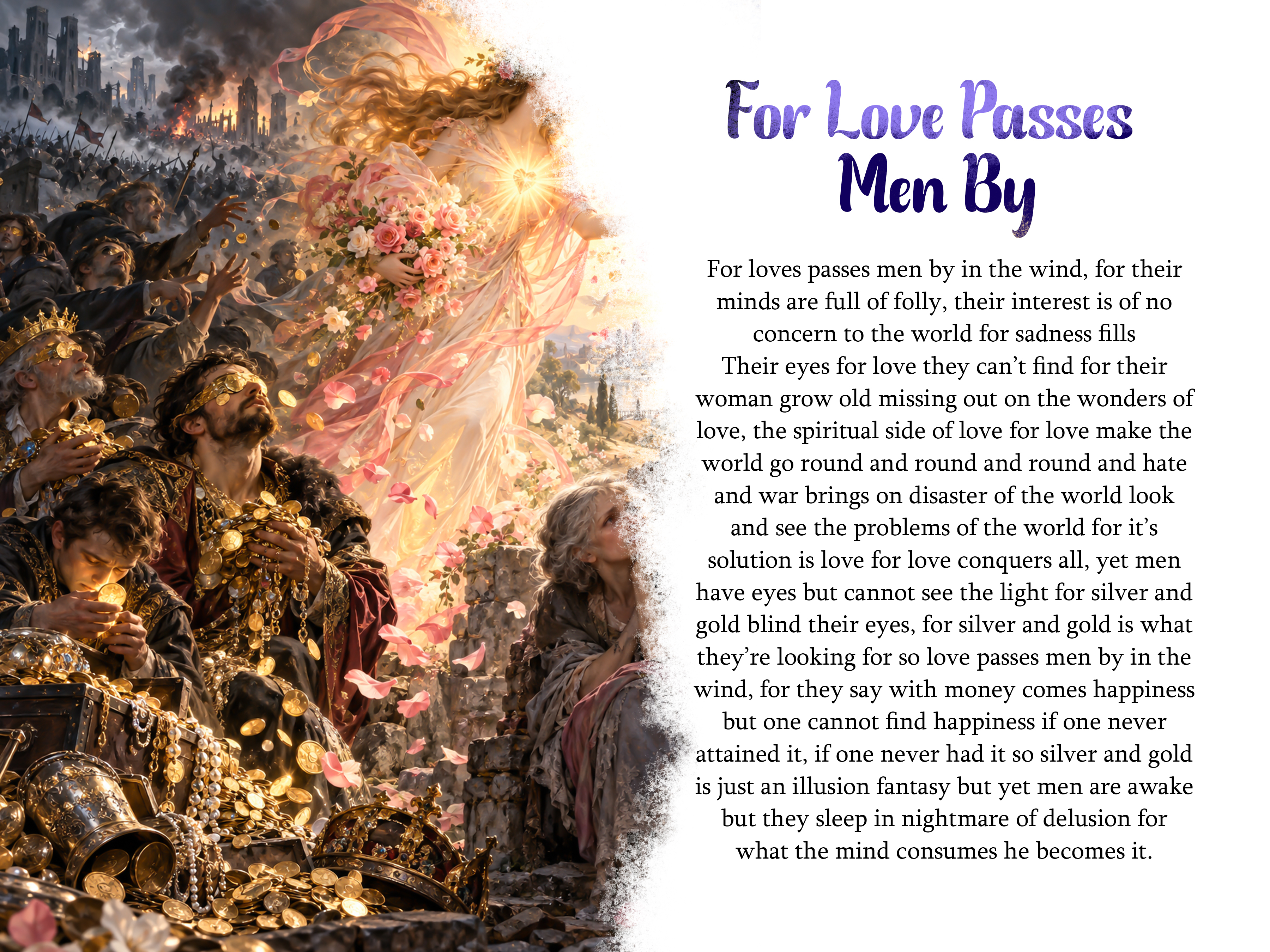 For Love Passes Men By